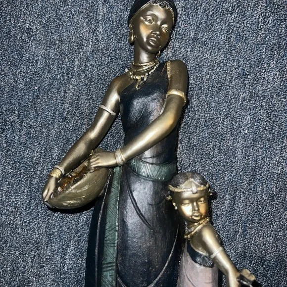 African Mother & Child, 17 1/4